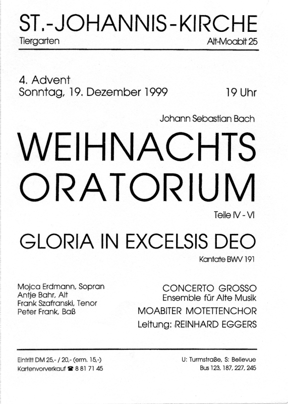 Konzert 1999