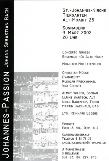 Bach 2002 Johannespassion